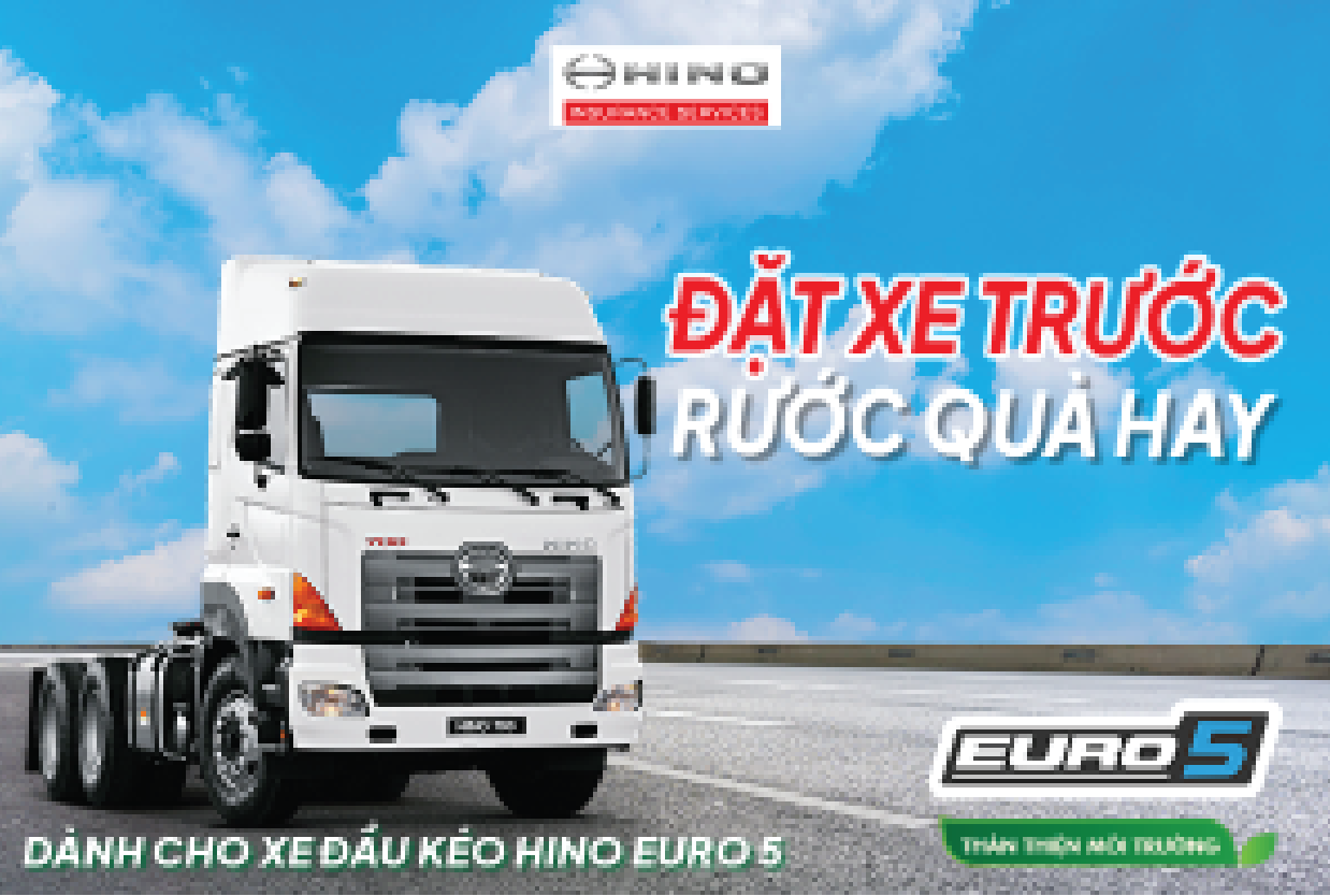 CHƯƠNG TRÌNH ƯU ĐÃI HẤP DẪN DÀNH CHO KHÁCH ĐẶT TRƯỚC XE ĐẦU KÉO HINO SS2P Euro 5